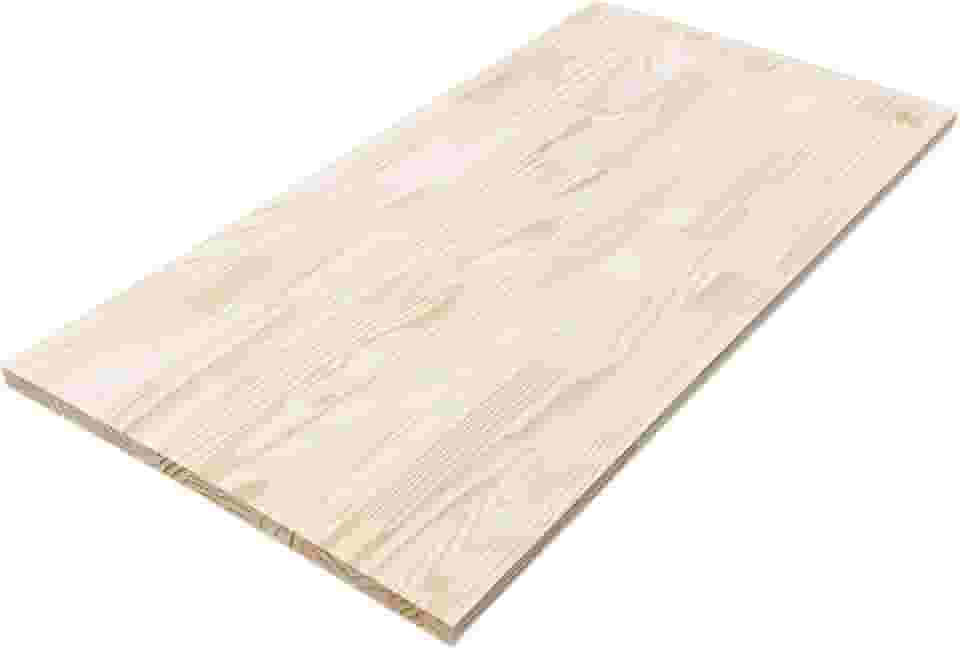 Tampo Madeira Maciça Pinus Lixado 2,5cm Escritorio Setup Bancada Tampa Maciço Mesa Pia Meligna (Sem Verniz, 160x70cm)