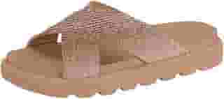 Rasteira Vizzano Flatform Papete Feminina Tira Larga Strass 6459.122