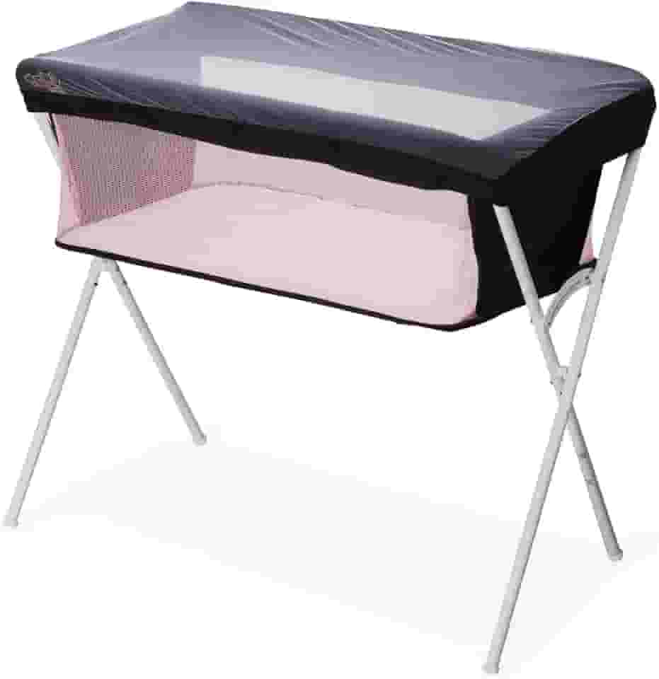 Berço Portátil para Bebê Co-Leito 9kg Snuggle Rosa Maxi Baby