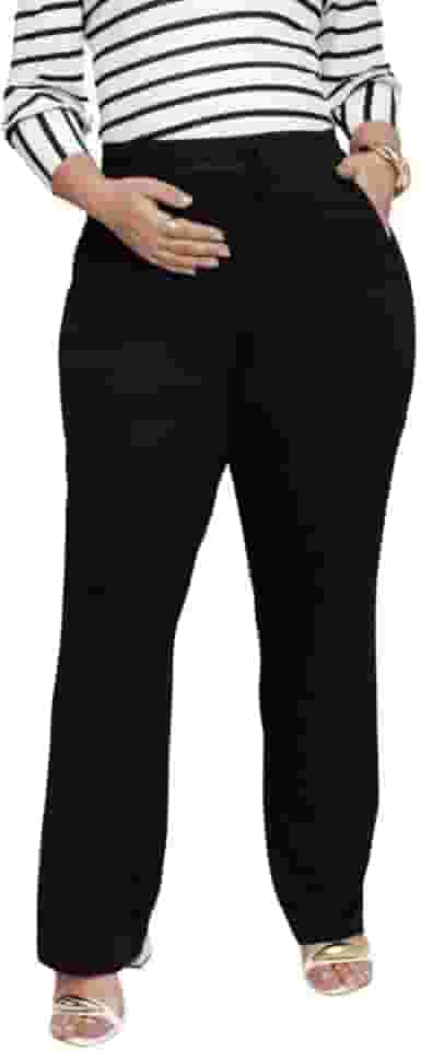 Calça gestante forrada com bolso possui corda e elástico regulador cintura ajustável ao crescimento barriga tecido viscolycra calça para grávida