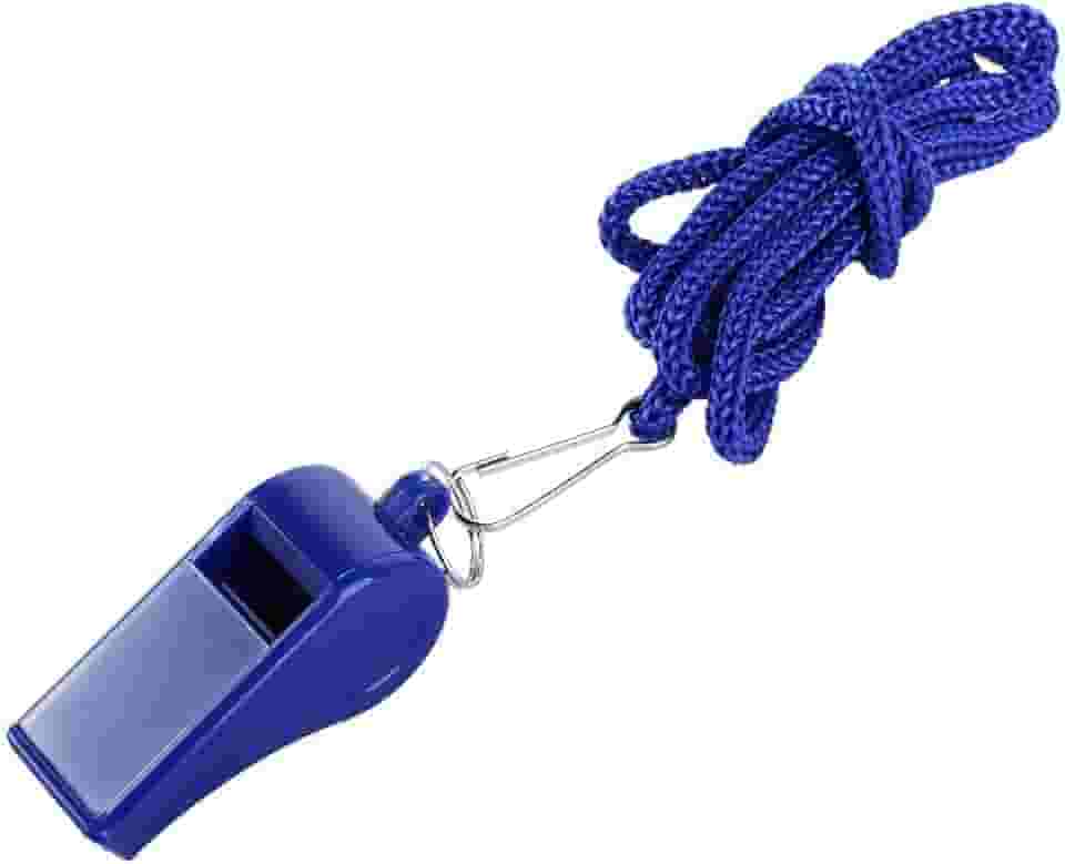 Apito de árbitro, ferramenta de sobrevivência ao ar livre, competições esportivas com cordão profissional de futebol (azul)