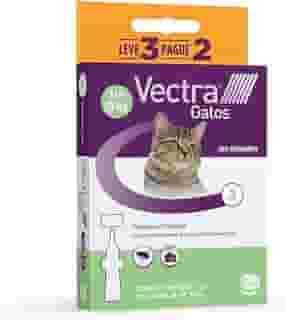 Ceva - Vectra Antipulgas para Gatos até 10kg - 3 Pipetas de 1,0mL - Leve 3 Pague 2 Pipetas