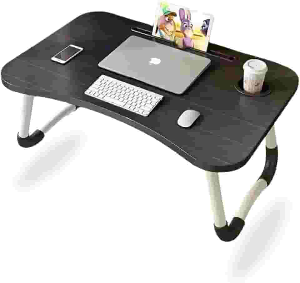 Mesa Portátil para Notebook, Dobrável, Compacta, Suporte Para Cama, Sofá, Home Office, Estudo, Refeição