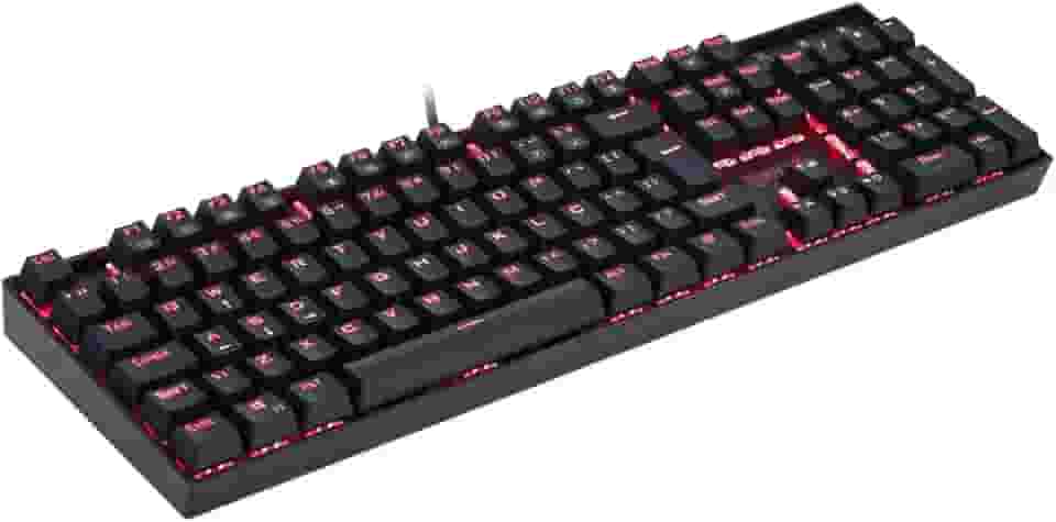 Teclado Mecânico Gamer Redragon Kumara Single Color LED Vermelho Switch Vermelho K552-2