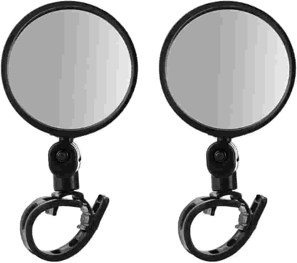 Espelho retrovisor de bicicleta rotativo de 360°, espelho universal para guidão para fácil instalação