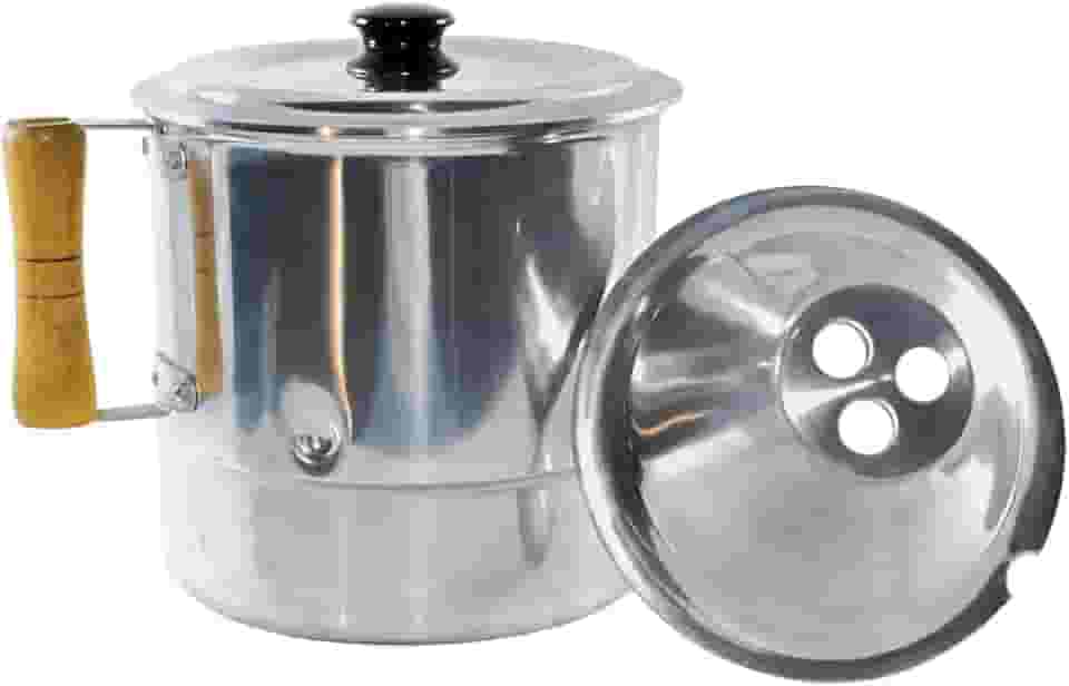 Fervedor Canecao de Leite Inderramavel Em Alumínio 2 Litros Com Tampa Em Aluminio Ideal Para Ferver Líquidos Não Deixa o Liquido Derramar Quando Ferver