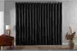 Cortina Blackout Quarto 4 00x2 70 Tecido Premium Impermeável E Antirruído Para Dormir Melhor(PRETA,2,00 X 1,80)