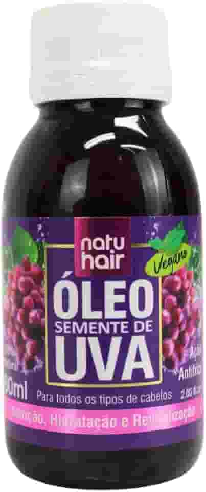 Natu Hair Óleo Capilar Semente De Uva Transparente 60 Ml