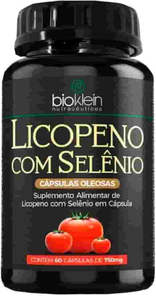 Licopeno de Tomate com Selênio - Suplemento Antioxidante 60 Cápsulas Oleosas Bioklein