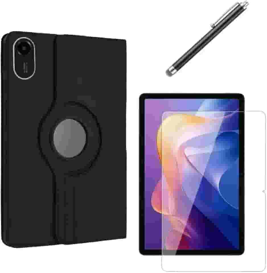 Capa Case Giratoria Para Tablet Redmi Pad 2 + Película de Vidro Temperado 9H + Caneta Touch - Phone Palace
