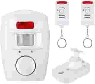 Sistema de Alarme Residencial Sem Fio com Sensor de Movimento, Sirene Potente, 2 Controles, Instalação Fácil