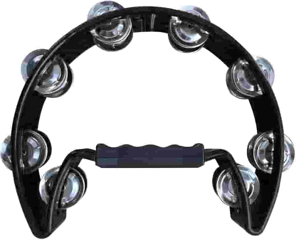 Pandeirola Pandeiro Meia Lua Cajon Percussão (PRETO)