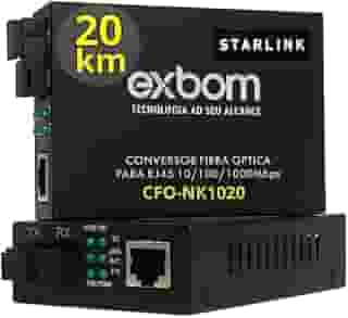 Par Conversor Mídia Fibra Óptica 20km A+b Gigabit Rj45 1gb