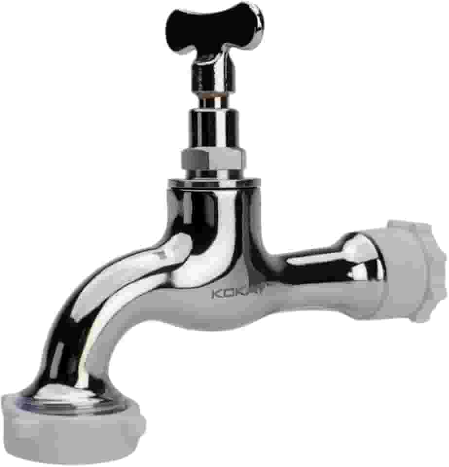 Torneira Jardim Tanque Quintal Cromada 100% Metal 1/2"x3/4"