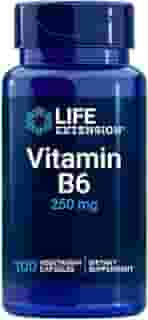 Vitamina B6 100 Caps, Made In USA/Importado