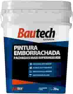 Tinta Emborrachada Impermeabilizante Branca 20kg Bautech
