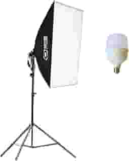 Kit SoftBox 50 X 70 Com Lampada Led, Luz Continua para foto e vídeo