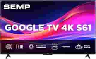 Smart TV Semp 55 Polegadas LED 4K S61 WiFi Bluetooth Google TV 3 HDMI HDR10 Dolby Audio 55S61