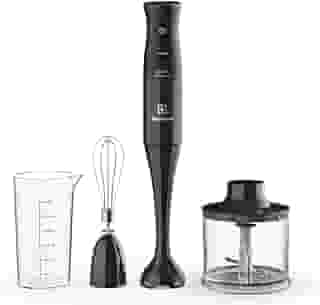 Mixer Misturador Multiuso Electrolux 3 em 1 400W 2 velocidades 3 acessórios mini processador capacidade resistente temperatura 600ml livre BPA EIB10 preto 127v