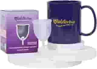 Violeta Cup Kit Coletor Menstrual B Transparente + Caneca Higienizadora. . Incolor. Tipo B Mulheres Com Até 29 Anos E Sem Filhos. E/Ou Com Colo Do Áštero De Altura Baixa
