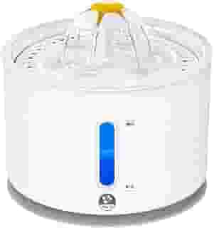 Fonte de Agua pra Gato,Capacidade de 2,4L,Janela Visível,Sistema de Filtragem Circulante,Bomba Silenciosa Aprimorada,Bebedouro Gato 2,4L