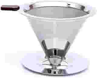 Filtro de Café 101 de INOX Reutilizável Sustentável Sem Papel Econômico Prático Filtro de Café por Gotejamento Fácil de Transportar Mantém o Sabor Natural do Café Fácil de Usar e Limpar Premium