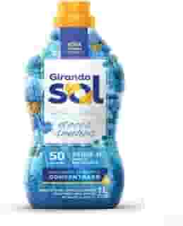 Girando Sol Amaciante Concentrado Doces Sonhos 1L Amaciante De Roupas Concentrado Azul Nova Fórmula E Mais Intenso Rende 50 Lavagens
