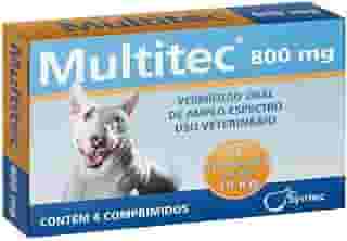 Vermífugo Syntec Multitec 800 mg para Cães até 10Kg - 4 Comprimidos