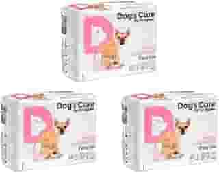 Kit Fralda Higiênica Descartável Para Cachorro Fêmea PP 36 unidades