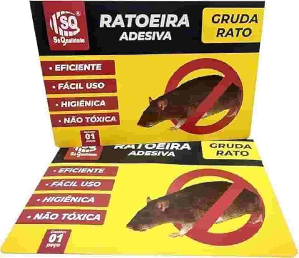 Ratoeira Adesiva Pega Rato Pragas, Super Adesiva com Aroma Atrativo, Eficiente para Captura de Ratos e Ratazanas, Produto Natural e Não Tóxico, Ideal para Casas, Cozinhas e Indústrias