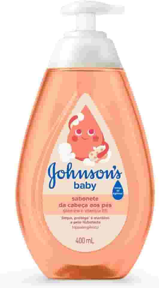 Sabonete Líquido Glicerina Da Cabeça Aos Pés Johnson's Baby, 400ml