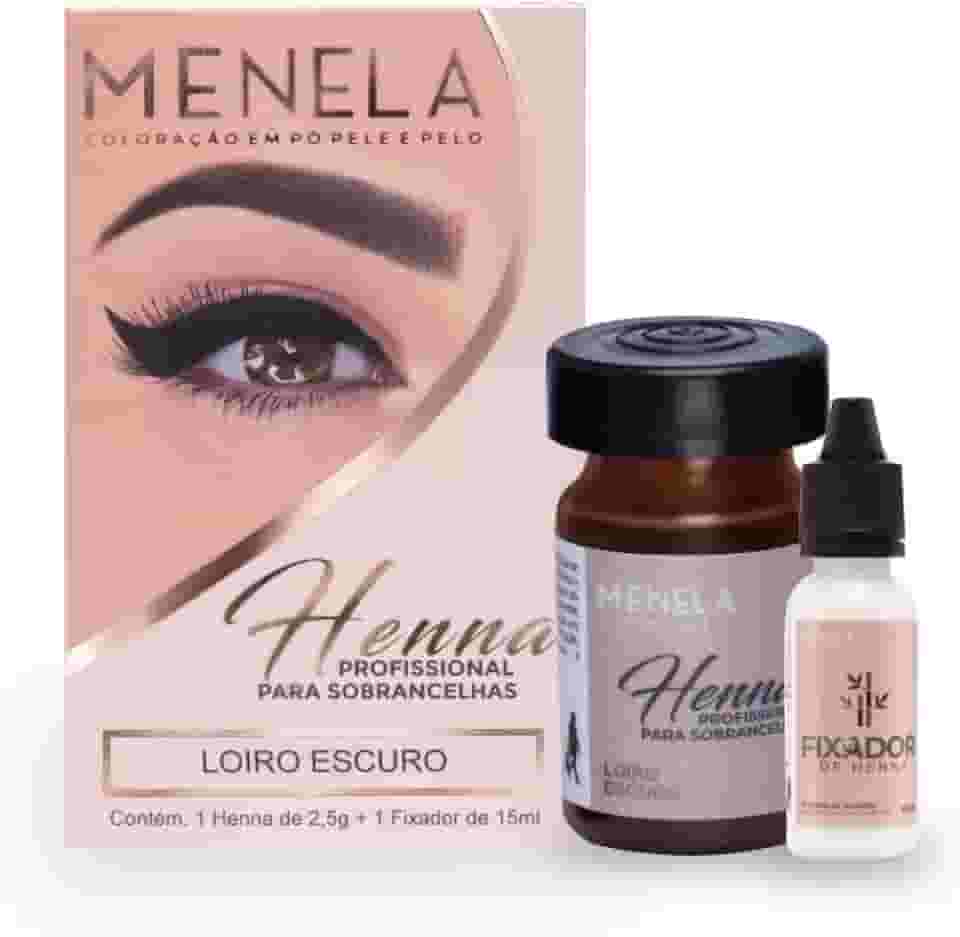Menela Kit Henna Para Sobrancelhas 2,5g Loiro Escuro