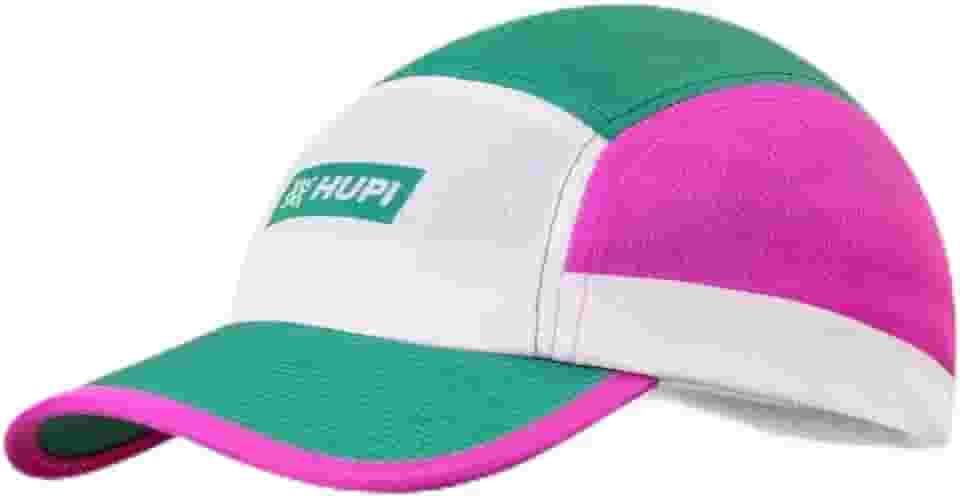 Boné para Corrida Hupi Run Verde/rosa, Cor: Verde/rosa, Tamanho: Unico
