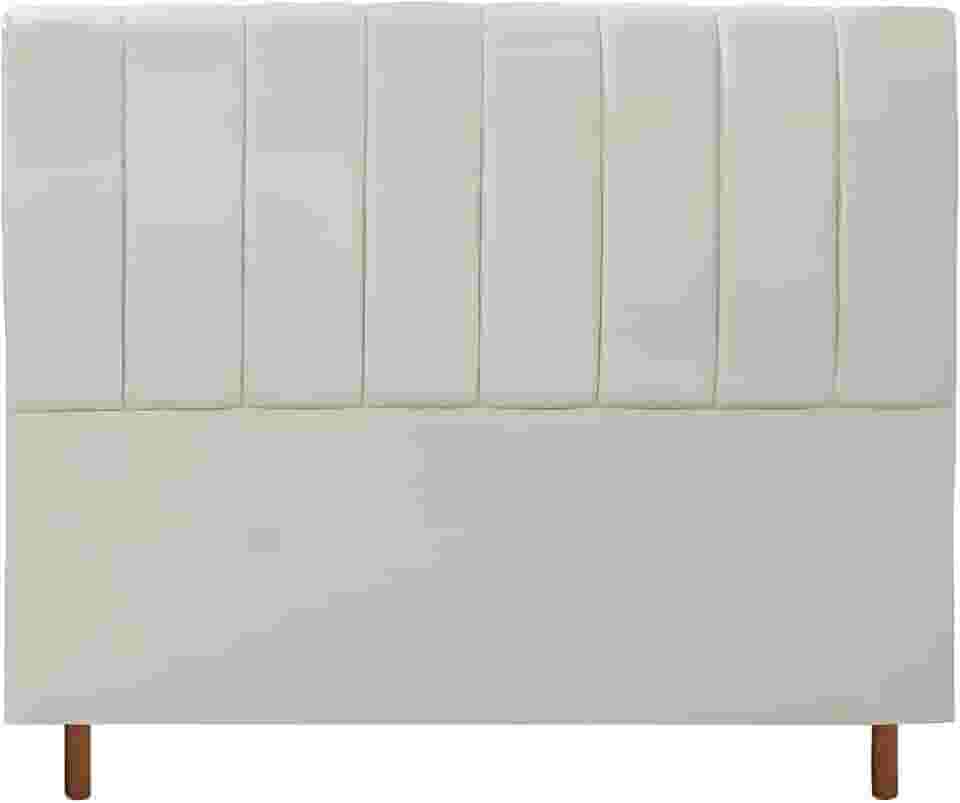 CABECEIRA CASAL ESTOFADA CARLA 140 CM BEGE