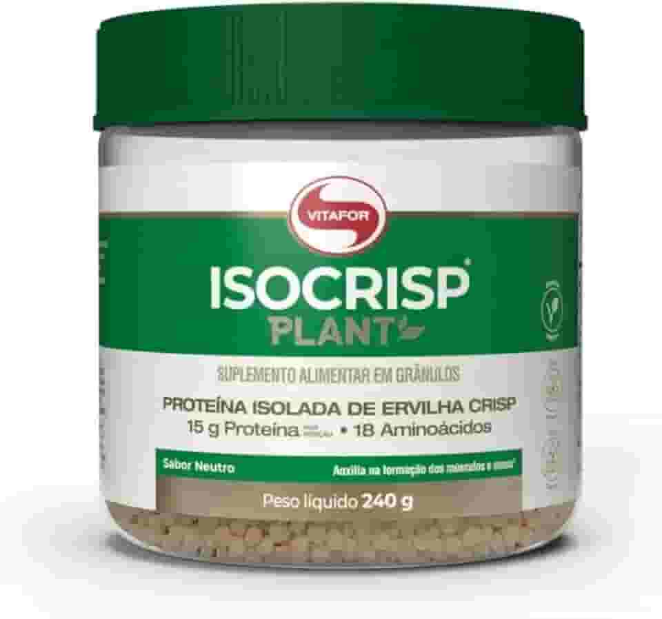 Isocrisp Plant Vegan Vitafor Proteina Isolada 240g pote