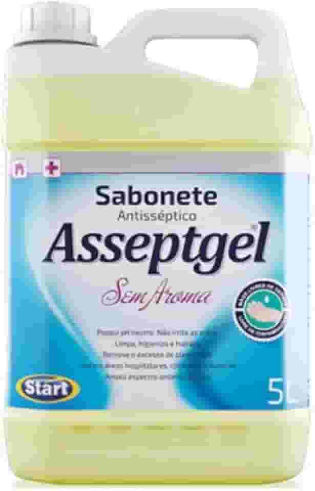 Sabonete Líquido Antisseptico Asseptgel 5 Litros Sem Aroma