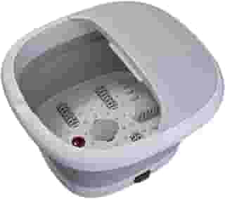 Hidromassagem Spa Dos Pés Elétrico Massagem Bolhas Aquecimento Infravermelho Roletes 500w Rosa ou Cinza Voltagem 110V 7L (Cinza)
