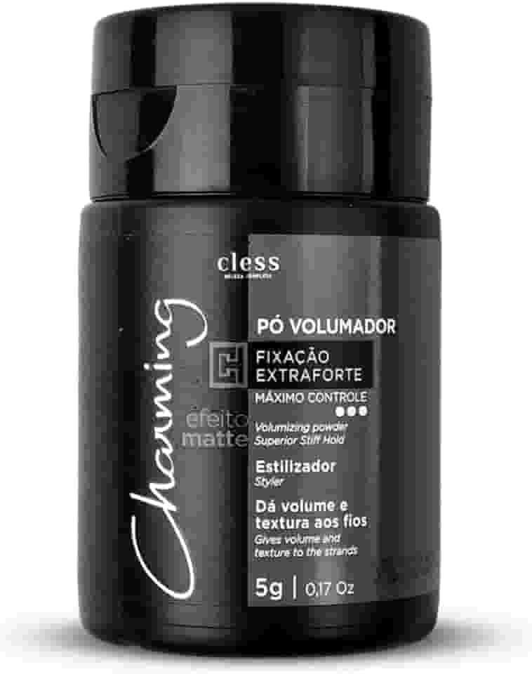 Pó Volumador Extra Forte Matte Charming 5g Texturiza e Dá Volume Duradouro aos Cabelos com Acabamento Opaco Leve e Sem Resíduos Ideal para Penteados Modernos e Práticos