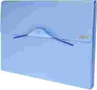 Pasta Sanfonada Plastica A4 12div.Linho Serena Az.Paste - 01 Unidade, Dello, 6096BP.0012, Azul