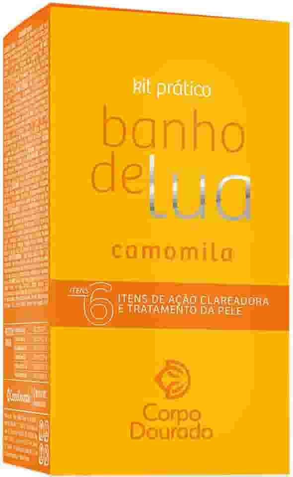 Corpo Dourado Banho de Lua - Kit Prático Pelos Dourados Camomila (6 Itens)