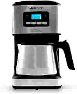 Cafeteira Elétrica Mallory Easy Coffee – Programável, Jarra Inox, 32 Xícaras, Filtro Reutilizável - 220V