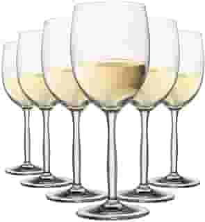 Ruvolo, Taça de Vinho Ritz para Vinho Branco, Taça de Cristal 6 Pcs, 335ml
