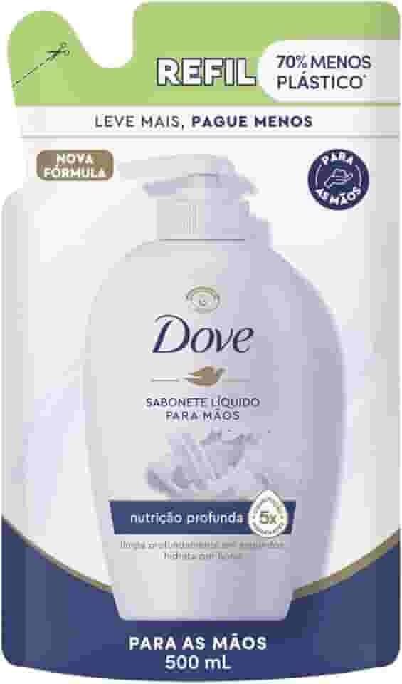 Dove Sabonete Líquido Para Mãos Nutrição Profunda Refil 500 ML