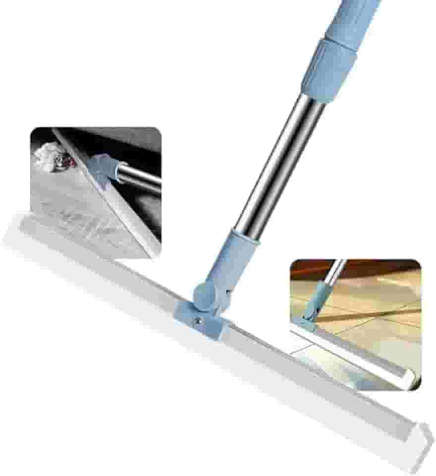 Rodo Vassoura Mágica 2 em 1 com Raspador de Silicone 50cm Ideal para Limpeza de Vidros Pisos e Superfícies Uso Doméstico e Comercial