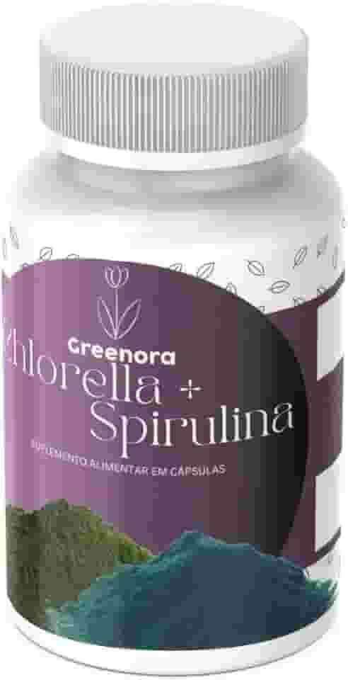 Chlorella + Spirulina - 120 Cápsulas - Greenora (1 Unidade)