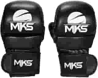 Luva MMA MKS Combat Shooter Silver - Prata - G/GG