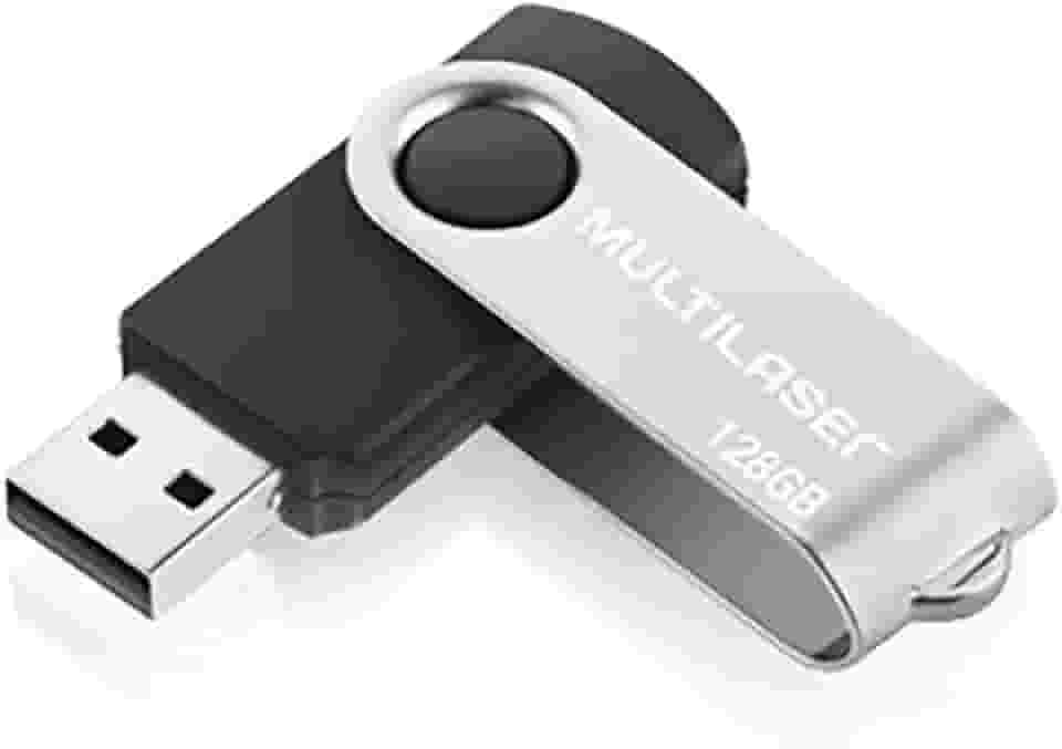 Pen Drive Twist 128GB USB com Leitura até 10MB/s e Gravação até 3MB/s Preto Multi - PD591
