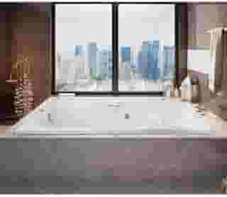 Banheira Hidromassagem Dupla Ouro Fino Cristal 170cmx110cmx40cm 220V Branco