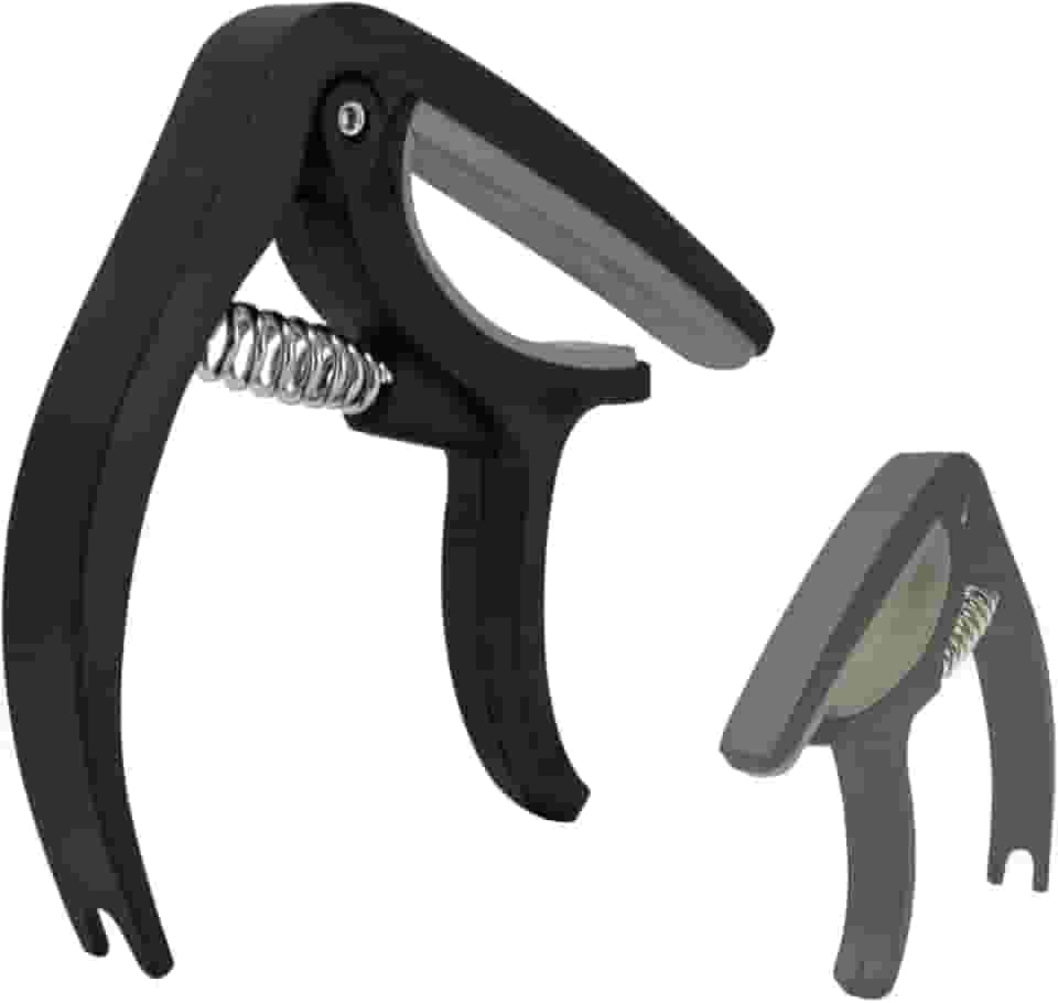 Capo Capotraste Braçadeira Universal para Violão Guitarra Ukulele com Tira e Pino Braçadeira Forrada com Revestimento Espumado de Fixação Rápida