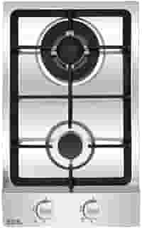 Cooktop Dominó a Gás 2 Bocas Eos Chama Tripla Inox Ecg02 Bivolt